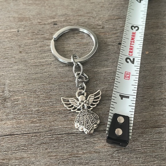 Vintage Silver Tone Angel Keychain - Picture 4 of 4